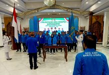 Pj Bupati Hadiri Pelantikan Pengurus DPD KNPI Barito Utara periode 2023-2025