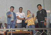 Ketua KONI Hadiri Final Turnamen Badminton PBSI Seruyan Dalam Rangka Hari Jadi Seruyan ke-23 dan HUT ke-80 RI