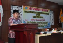 Resmi di Buka Muskab PWRI Kabupaten Kapuas Tahun 2026