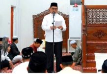Bupati H.Shalahuddin Laksanakan Sholat Idul Fitri di Masjid Raya Shiratal Mustaqim Mtw, Serta Berikan Pesan ini Sebelum Sholat di Mulai