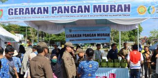 Pemprov Kalteng Gelar Pangan Murah,Hari Jadi Kalteng Diserbu Masyarakat