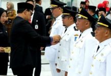 Bupati Resmi Lantik 136 Pejabat di Lingkup Pemkab Barut
