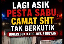 Lagi Asik Pesta Sabu, Camat SHT Tak Berkutik Digerebek Kapolres Seruyan