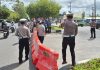 Dinas PU Prov.Kalteng Bersama Forum Lalu Lintas Tutup Sementara U-Turn Jalan RTA Milono