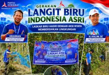 Gerakan Langit Biru Indonesia Asri: Laskar Biru Hadir dengan Aksi Nyata Membersihkan Lingkungan