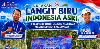 Gerakan Langit Biru Indonesia Asri: Laskar Biru Hadir dengan Aksi Nyata Membersihkan Lingkungan