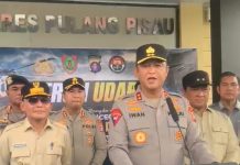 Gubernur Kalteng Bersama Kapolda Kalteng Laksanakan Patroli Udara