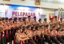 Wabup Pulpis Hadiri Pelepasan Kontingen Kwarda Kalteng yang Ikuti Jambore Nasional di Palangka Raya