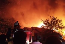 Si Jago Merah Mengamuk, Lima Rumah di Kampung Kumai Rata, Dua Rumah Ikut Terdampak