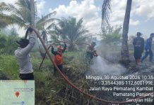 Satgas Gabungan Berjibaku Padamkan Karhutla di Tiga Titik Kabupaten Seruyan